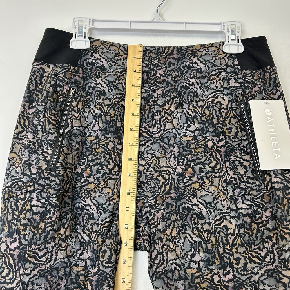 NEW Athleta Trekkie North Joggers Women's Size‎ 10 Tall Black Pattern Pants - Picture 7 of 9